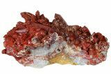Natural, Red Quartz Crystal Cluster - Morocco #181575-1